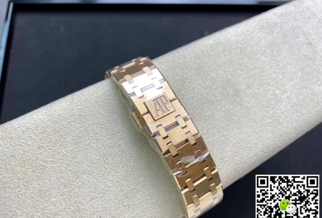 Audemars Piguet Royal Oak 67650OR.OO.1261OR.01 JF Factory 1:1 Best Edition Replica Watch White Dial Swiss Quartz